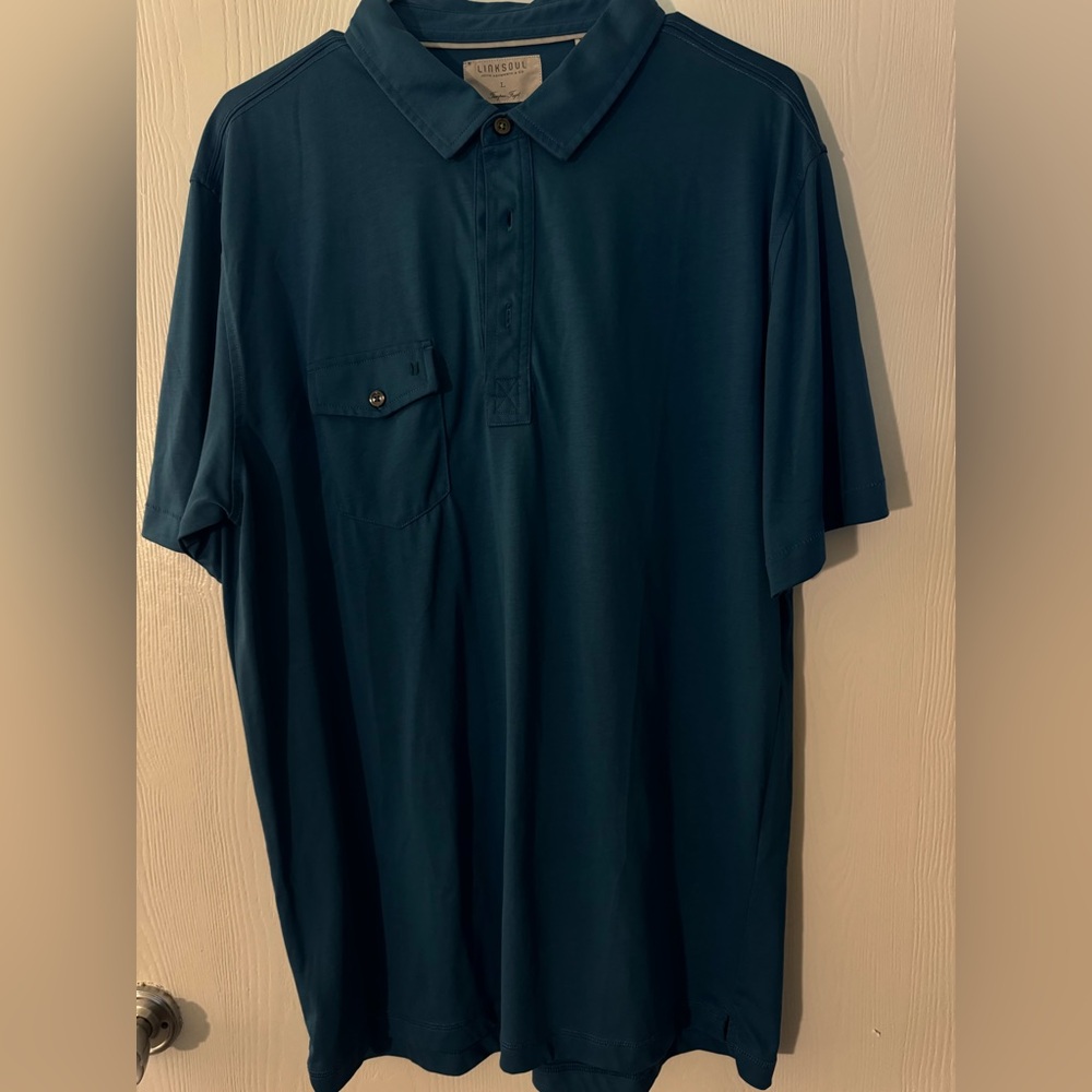 Linksoul Deep Blue Polo Shirt